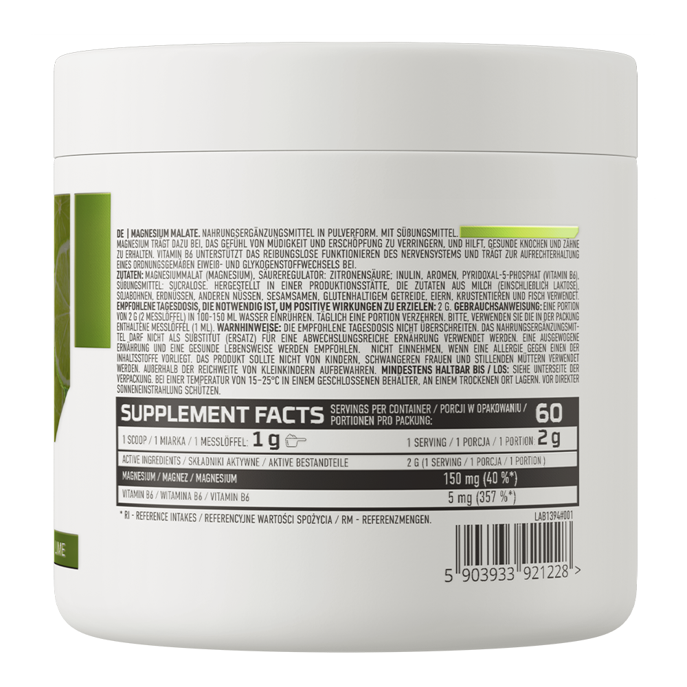 OstroVit Magnesium Malat 120 g lime
