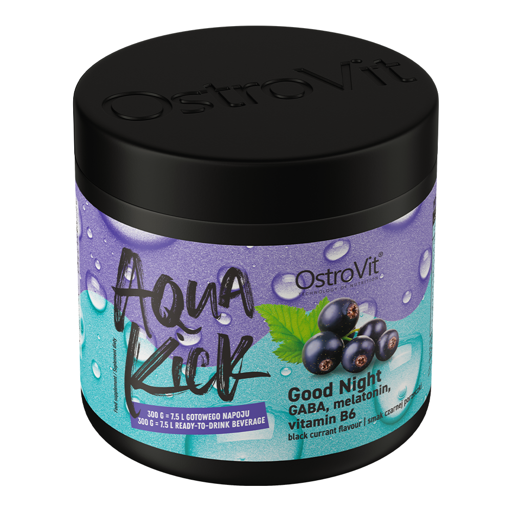 OstroVit Aqua Kick Good Night 300 g Et preparat med gamma-aminosmørsyre, melatonin og vitamin B6