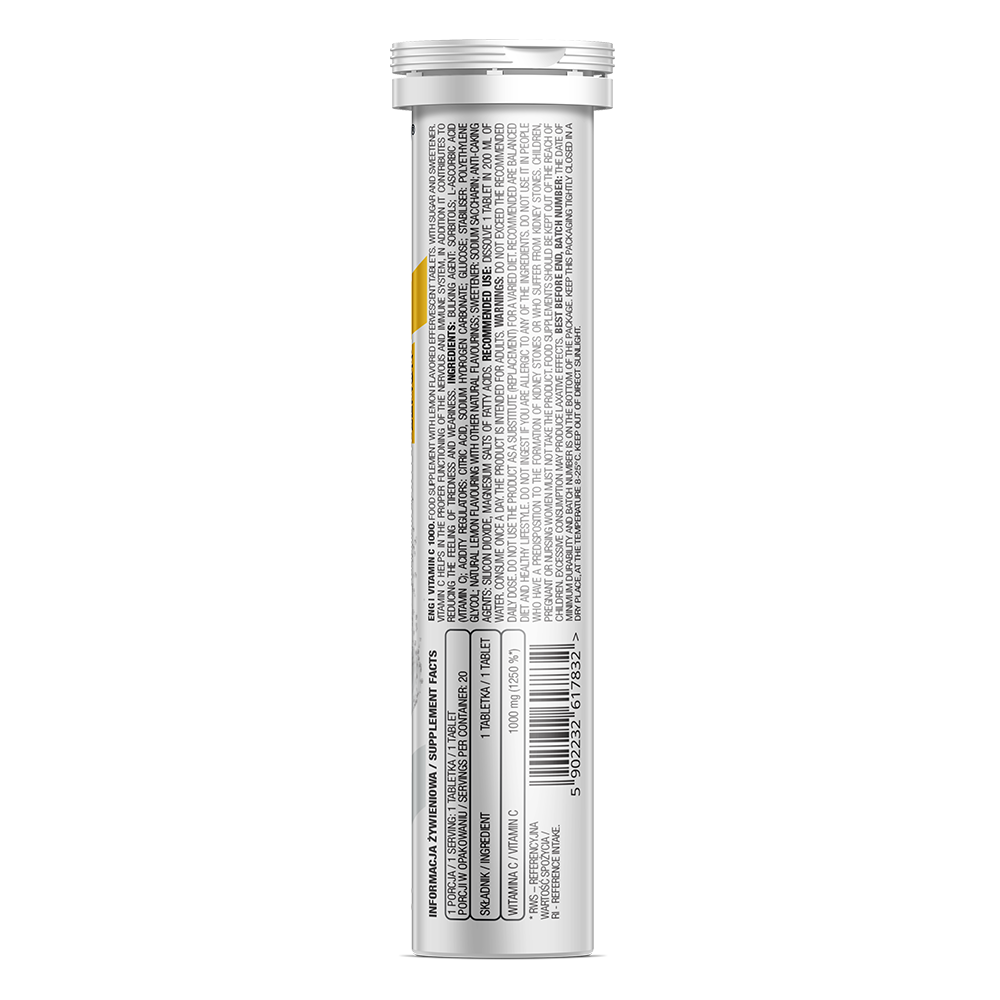 OstroVit Vitamin C 1000 mg 20 brusetabletter Sitron