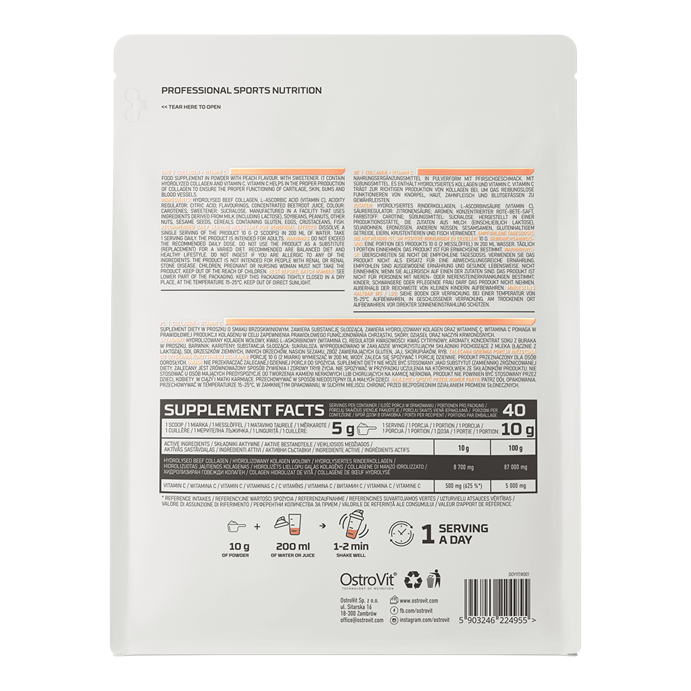 OstroVit Kollagen + Vitamin C 400 g