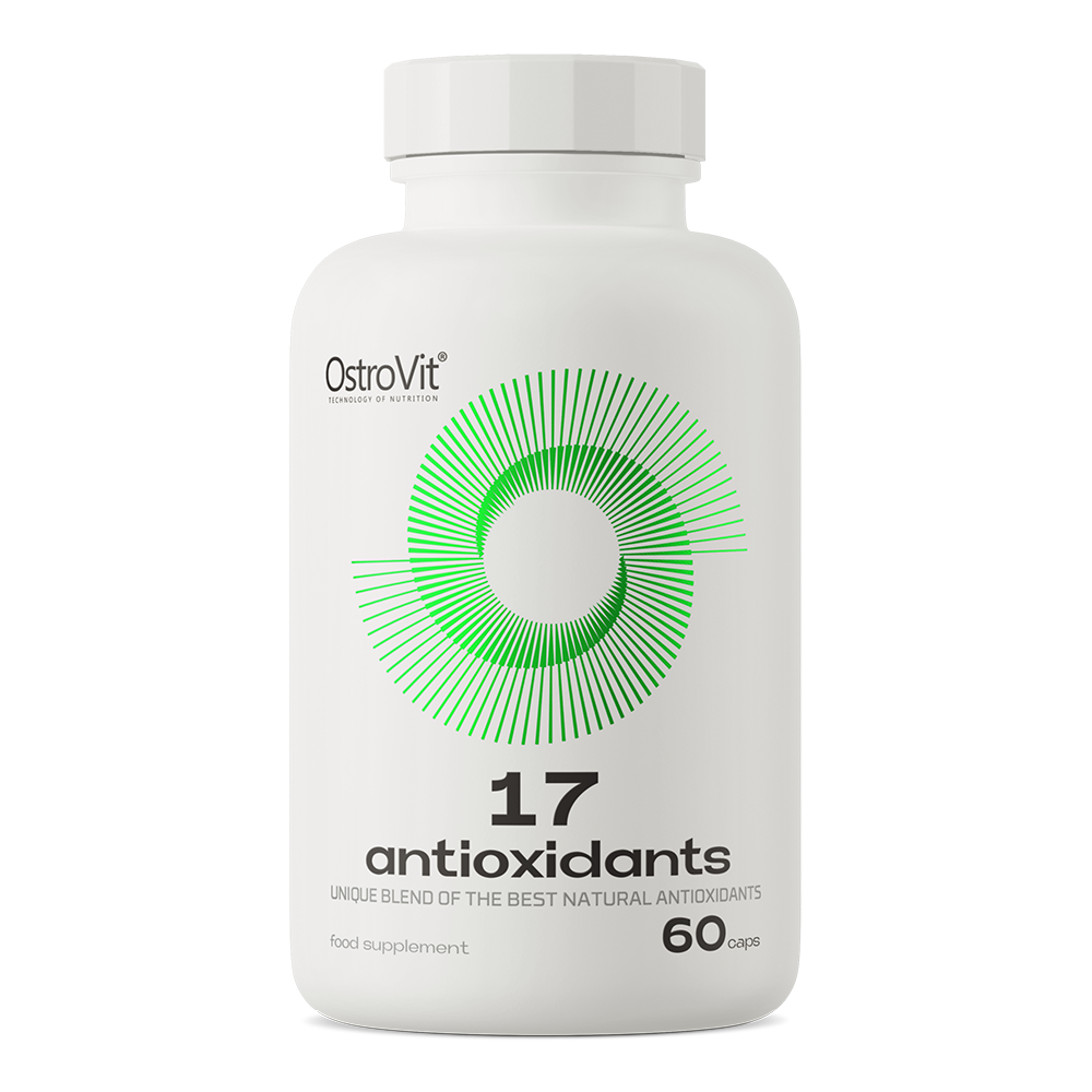 OstroVit 17 Antioxidants 60 kapsler Et komplekst tilskudd med 17 forbindelser med antioksidantpotensial