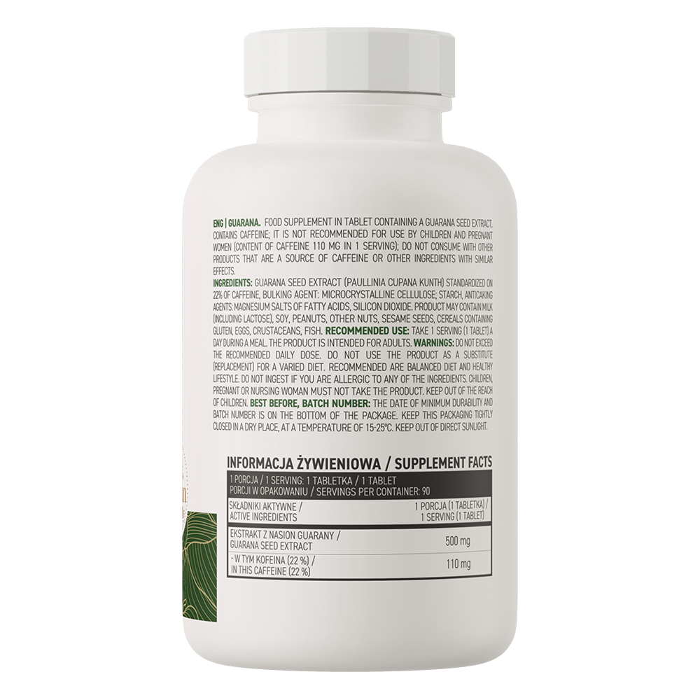 OstroVit Guarana VEGE 90 tabletter