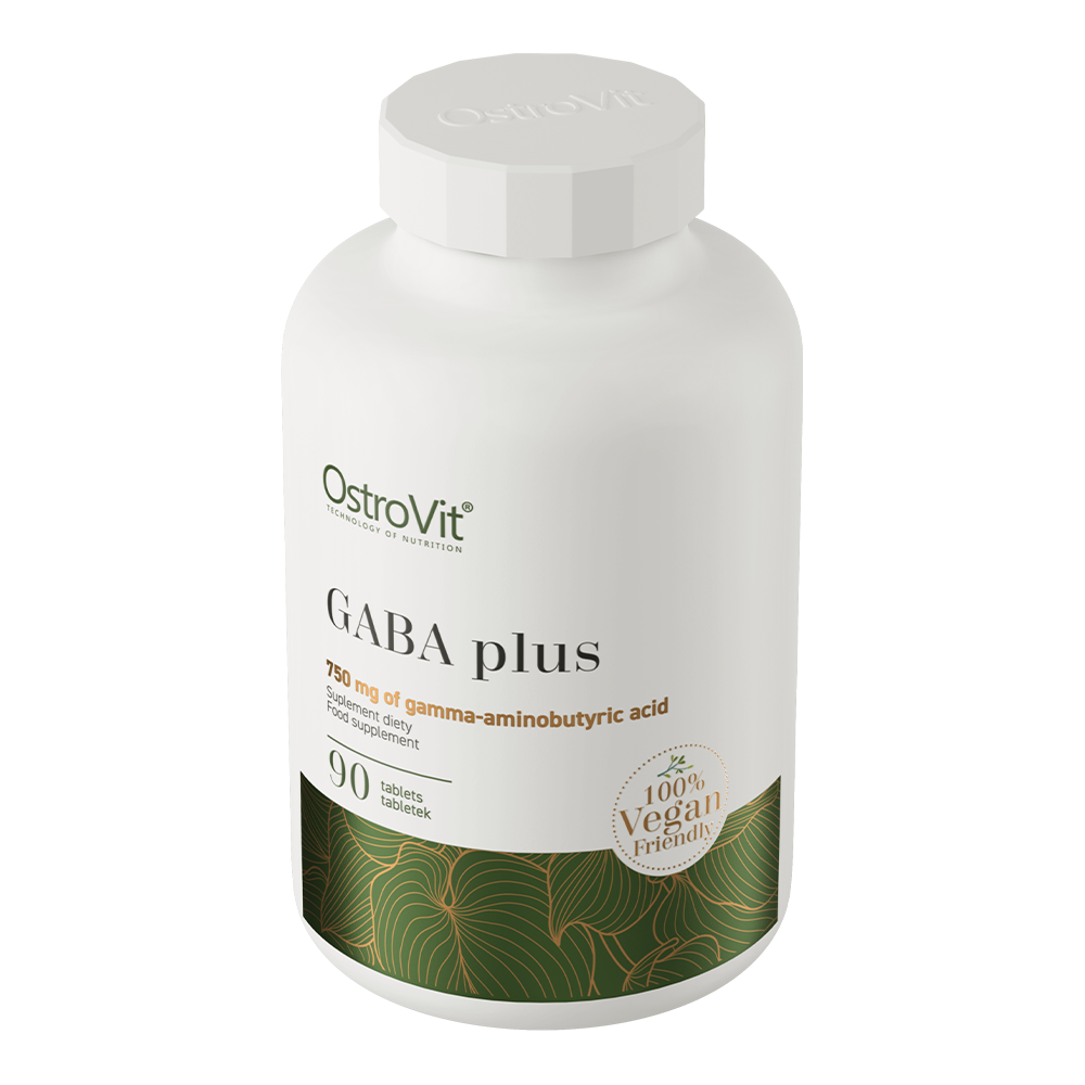 OstroVit GABA plus VEGE 90 tabletter Kosttilskudd med gamma-aminosmørsyre (GABA), beriket med melatonin