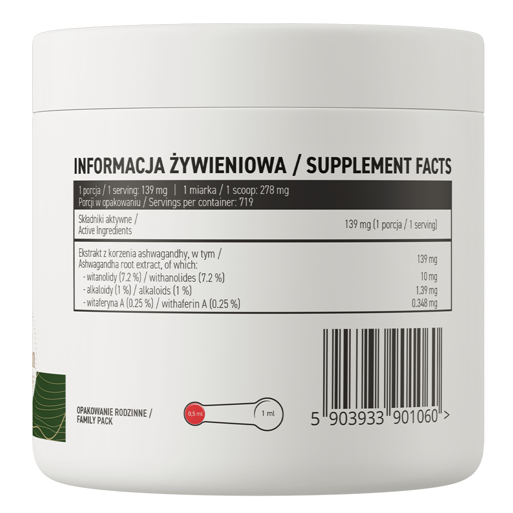 OstroVit Ekstrakt av Ashwagandha 100 g naturlig