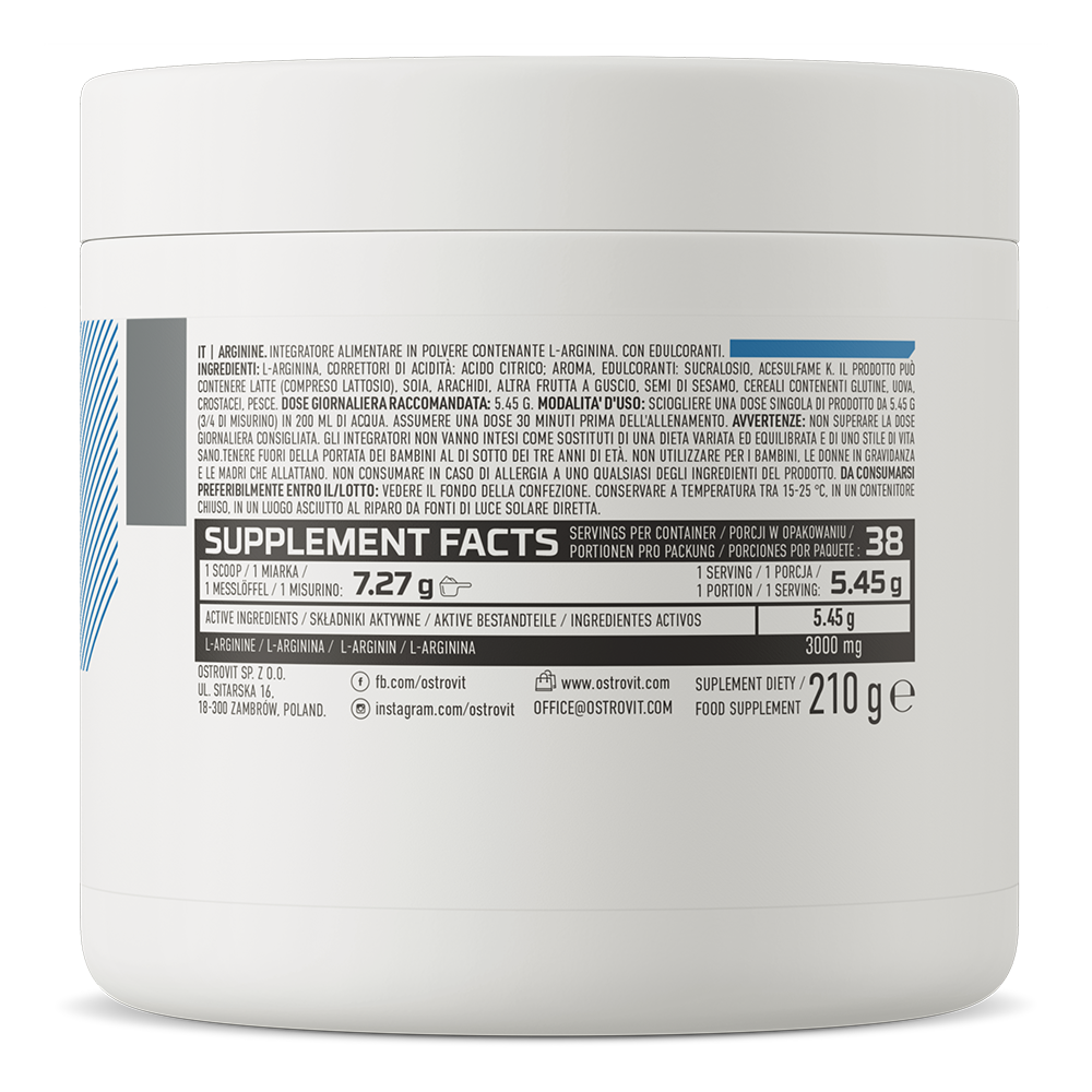 OstroVit Arginin 210 g sitron