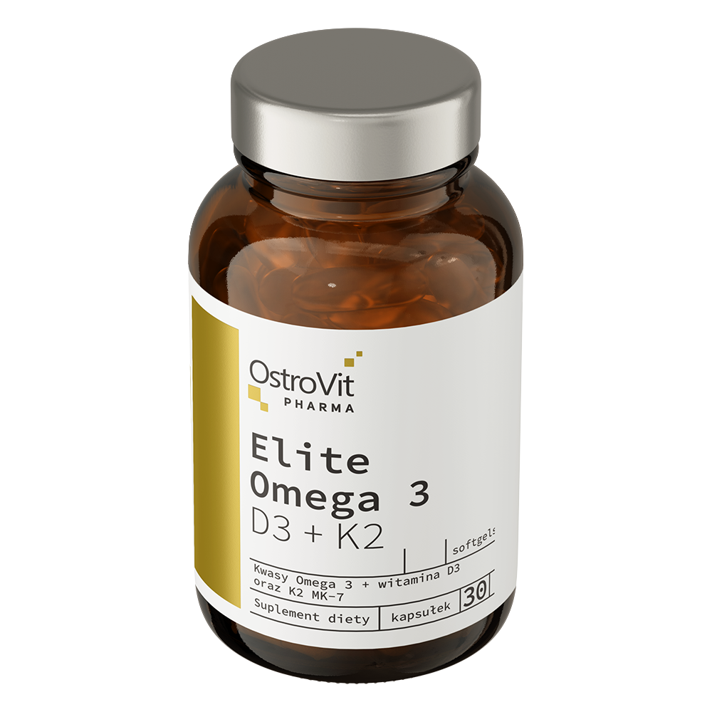 OstroVit Pharma Elite Omega 3 D3 + K2 30 kapsler
