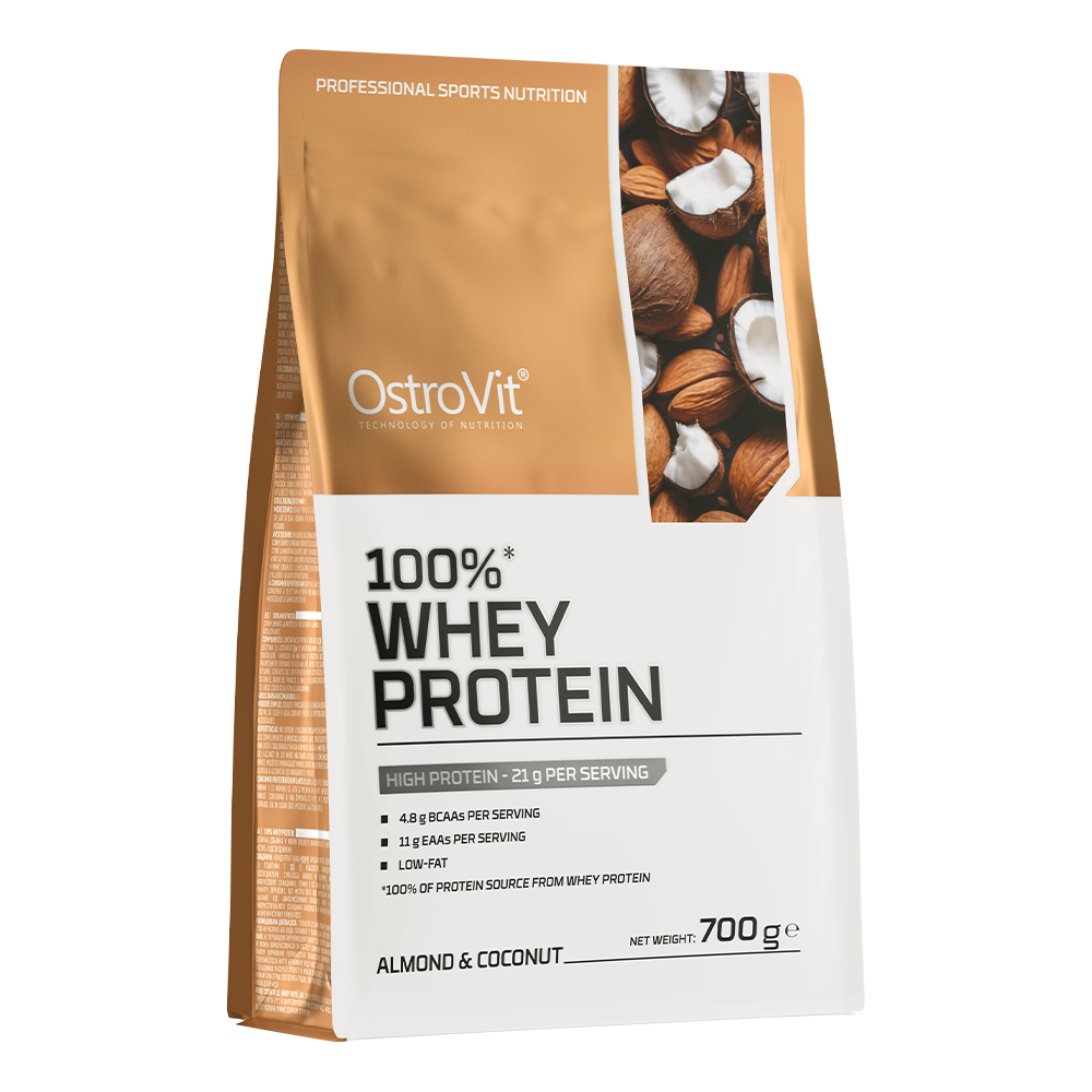100% Whey Protein 700 g - Mandel og Kokos