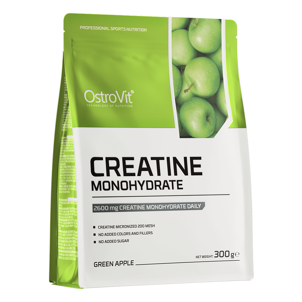 OstroVit Kreatin monohydrate 300 g grønt eple.