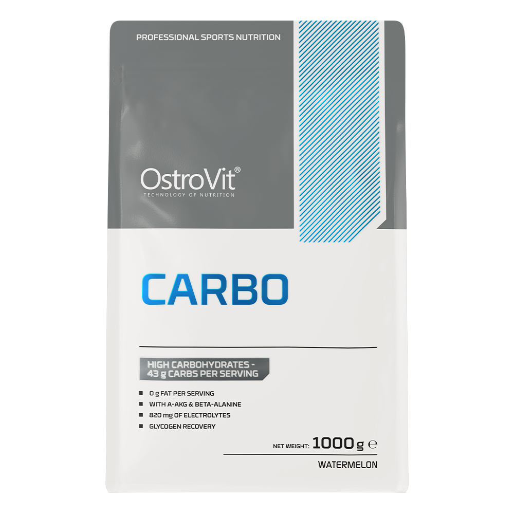 OstroVit Carbo 1000 g vannmelon Karbohydrattilskudd med vannmelon smak, beriket med verdifulle ingredienser.