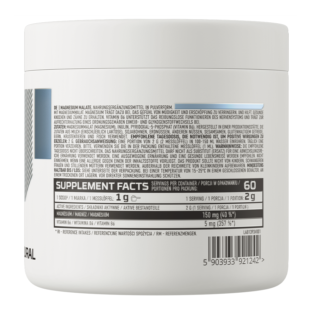 OstroVit Magnesium Malat 120g Naturlig