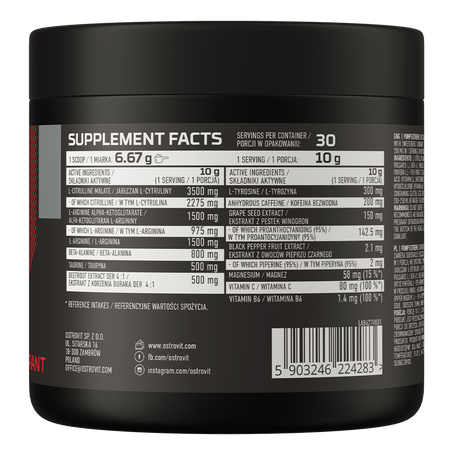 OstroVit Pump Extreme 300 g grapefruit