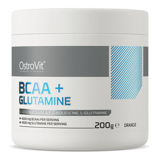 OstroVit BCAA + Glutamin 200g Appelsin