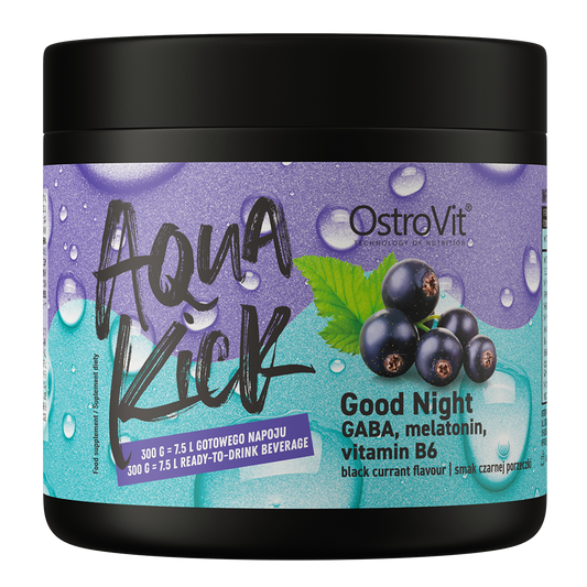 OstroVit Aqua Kick Good Night 300 g Et preparat med gamma-aminosmørsyre, melatonin og vitamin B6
