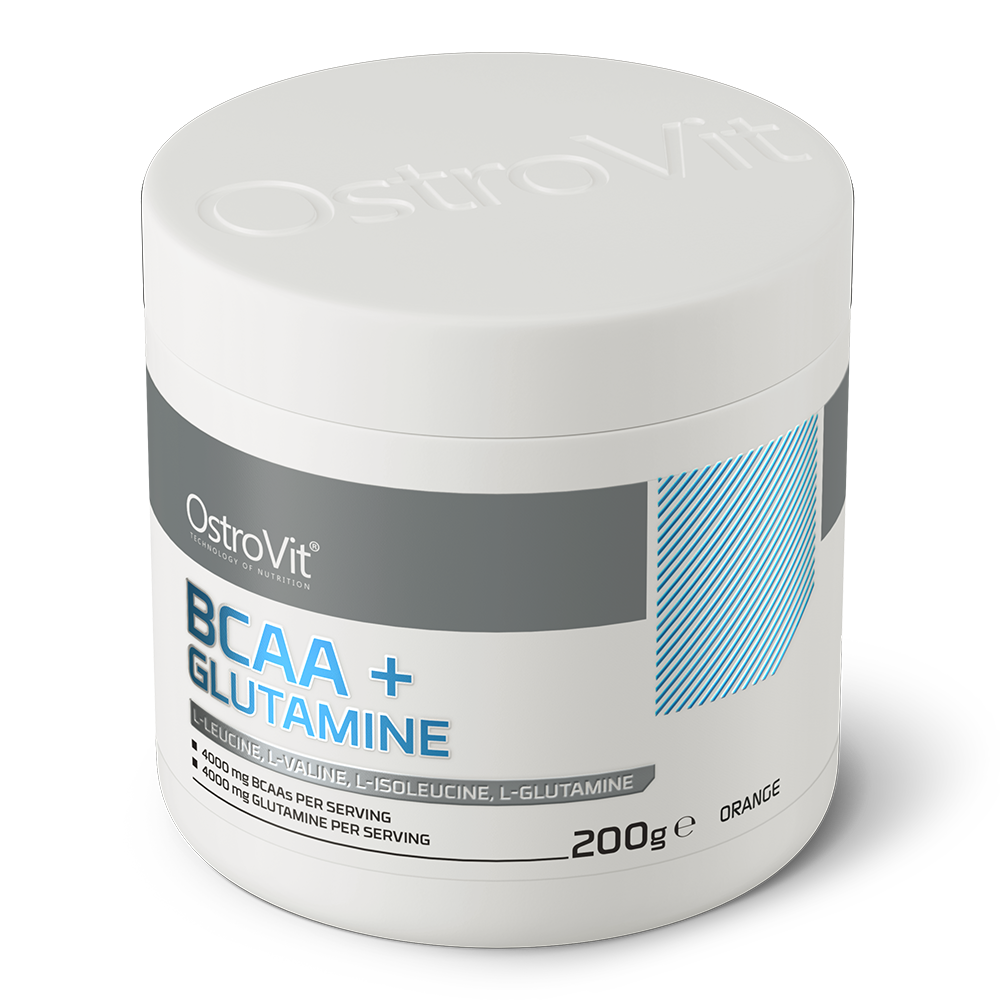 OstroVit BCAA + Glutamin 200g Appelsin