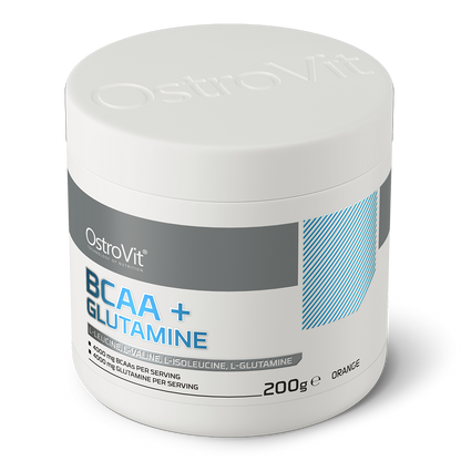 OstroVit BCAA + Glutamin 200g Appelsin