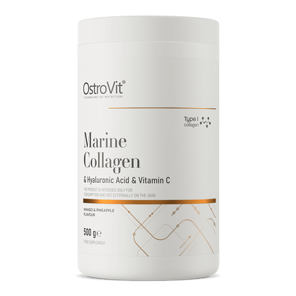 OstroVit Marine Collagen + Hyaluronic Acid + Vitamin C 500 g Mango med Ananas