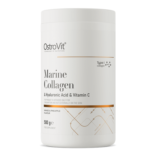 OstroVit Marine Collagen + Hyaluronic Acid + Vitamin C 500 g Mango med Ananas