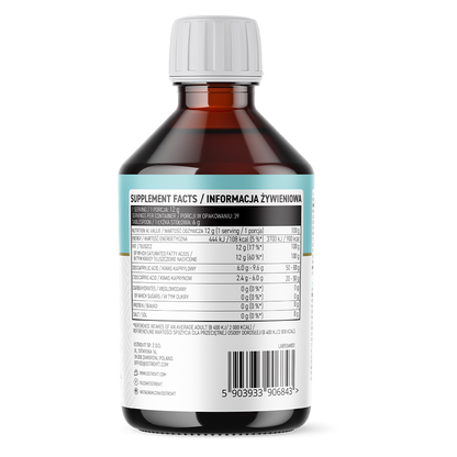 OstroVit MCT-olje fra kokos, 500 ml, naturlig
