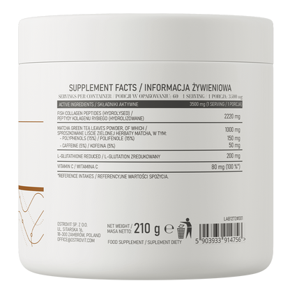 Kollagen + Matcha 210 g naturlig