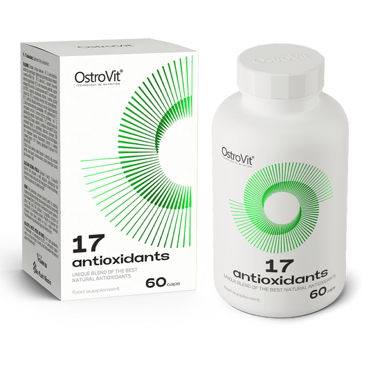 OstroVit 17 Antioxidants 60 kapsler Et komplekst tilskudd med 17 forbindelser med antioksidantpotensial