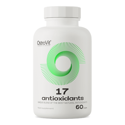 OstroVit 17 Antioxidants 60 kapsler Et komplekst tilskudd med 17 forbindelser med antioksidantpotensial