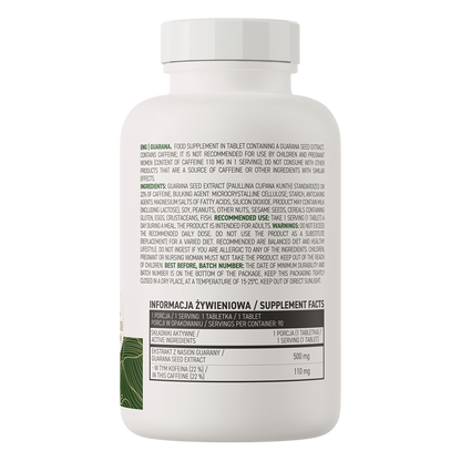 OstroVit Guarana VEGE 90 tabletter