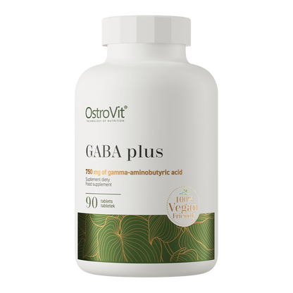 OstroVit GABA plus VEGE 90 tabletter Kosttilskudd med gamma-aminosmørsyre (GABA), beriket med melatonin