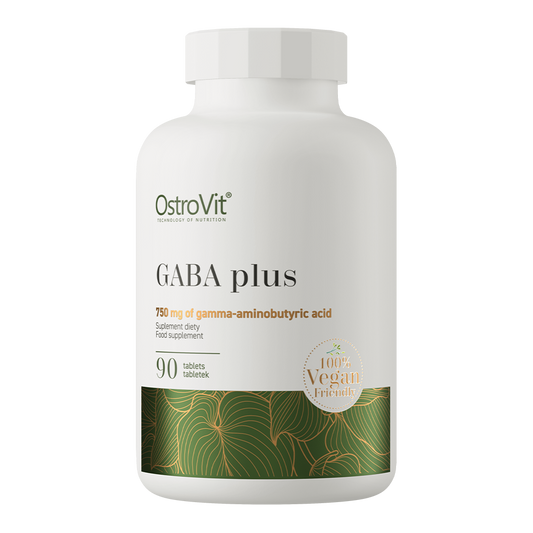 OstroVit GABA plus VEGE 90 tabletter Kosttilskudd med gamma-aminosmørsyre (GABA), beriket med melatonin