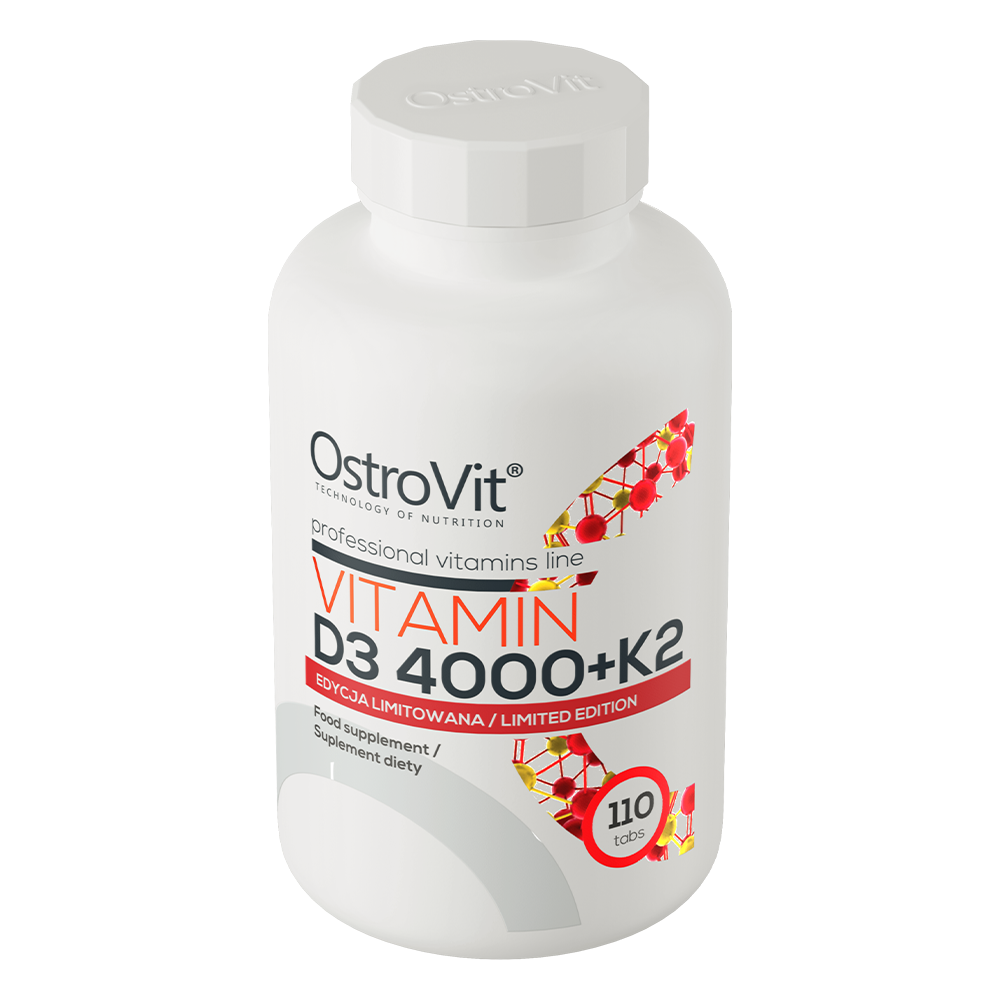 Vitamin D3 4000 IE + K2 110 tabletter