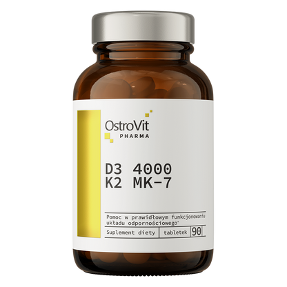 OstroVit Pharma D3 4000 IU + K2 MK-7 – 90 tabletter