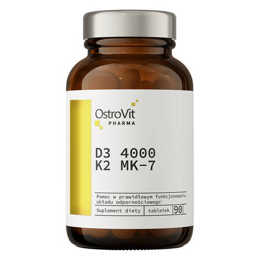 OstroVit Pharma D3 4000 IU + K2 MK-7 – 90 tabletter