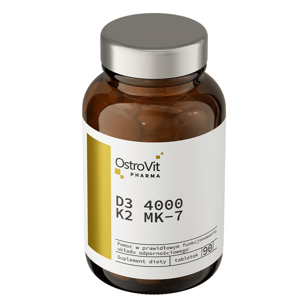 OstroVit Pharma D3 4000 IU + K2 MK-7 – 90 tabletter