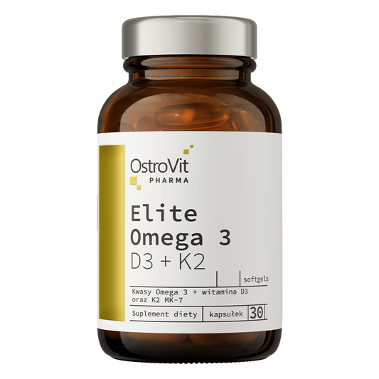 OstroVit Pharma Elite Omega 3 D3 + K2 30 kapsler