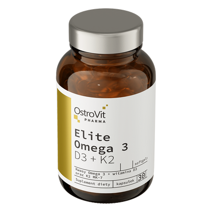 OstroVit Pharma Elite Omega 3 D3 + K2 30 kapsler