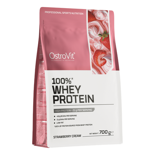 OstroVit 100% Whey Protein 700 g kremjordbærsmak