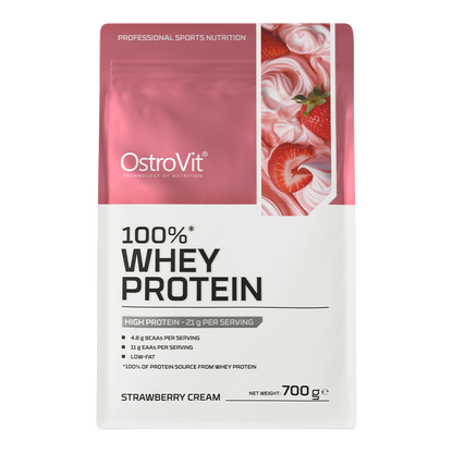 OstroVit 100% Whey Protein 700 g kremjordbærsmak