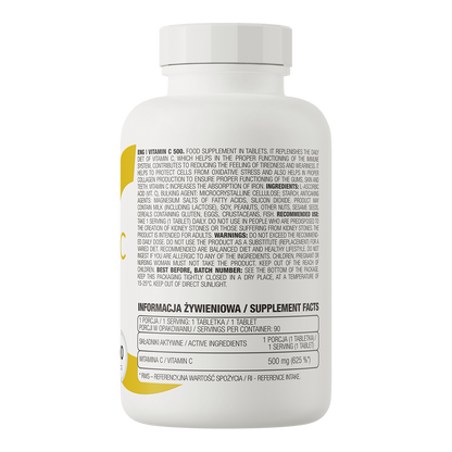 OstroVit Vitamin C 500 mg 90 tabletter