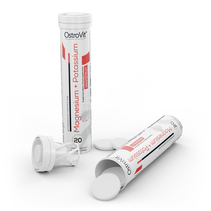 OstroVit Magnesium + Kalium 20 brusetabletter, grapefruktsmak