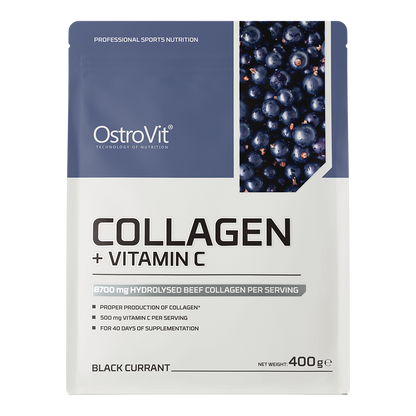 Kollagen + Vitamin C 400 g svart currant