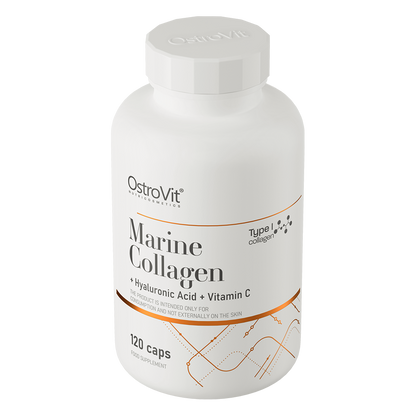 OstroVit Marine Kollagen + Hyaluronsyre + Vitamin C 120 kapsler
