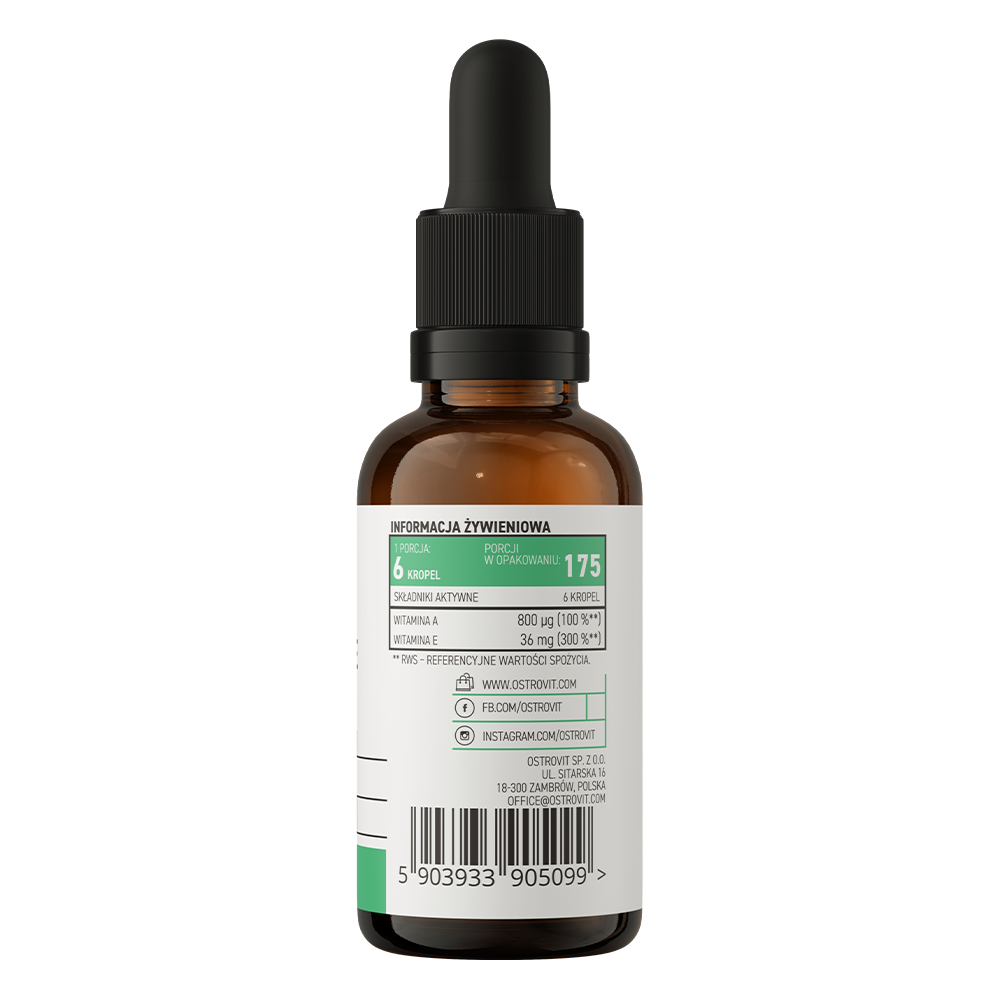 OstroVit Pharma Vitamin A+E i dråper 30 ml