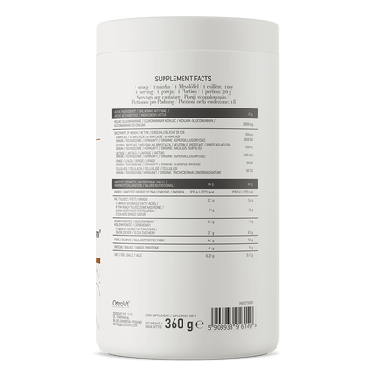 OstroVit Beauty Blend for Shape 360 g  kremet jordbær Proteinkilde, inneholder også konjak-glukomannan og DigeZyme®-kompleks