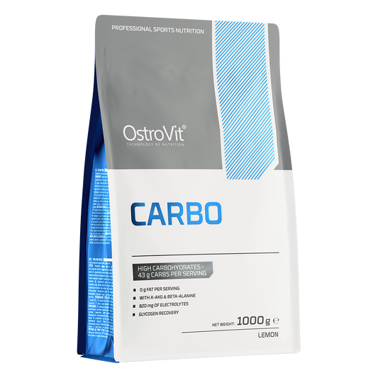 OstroVit Carbo 1000 g sitronsmak Karbohydrattilskudd med sitronsmak, beriket med verdifulle ingredienser