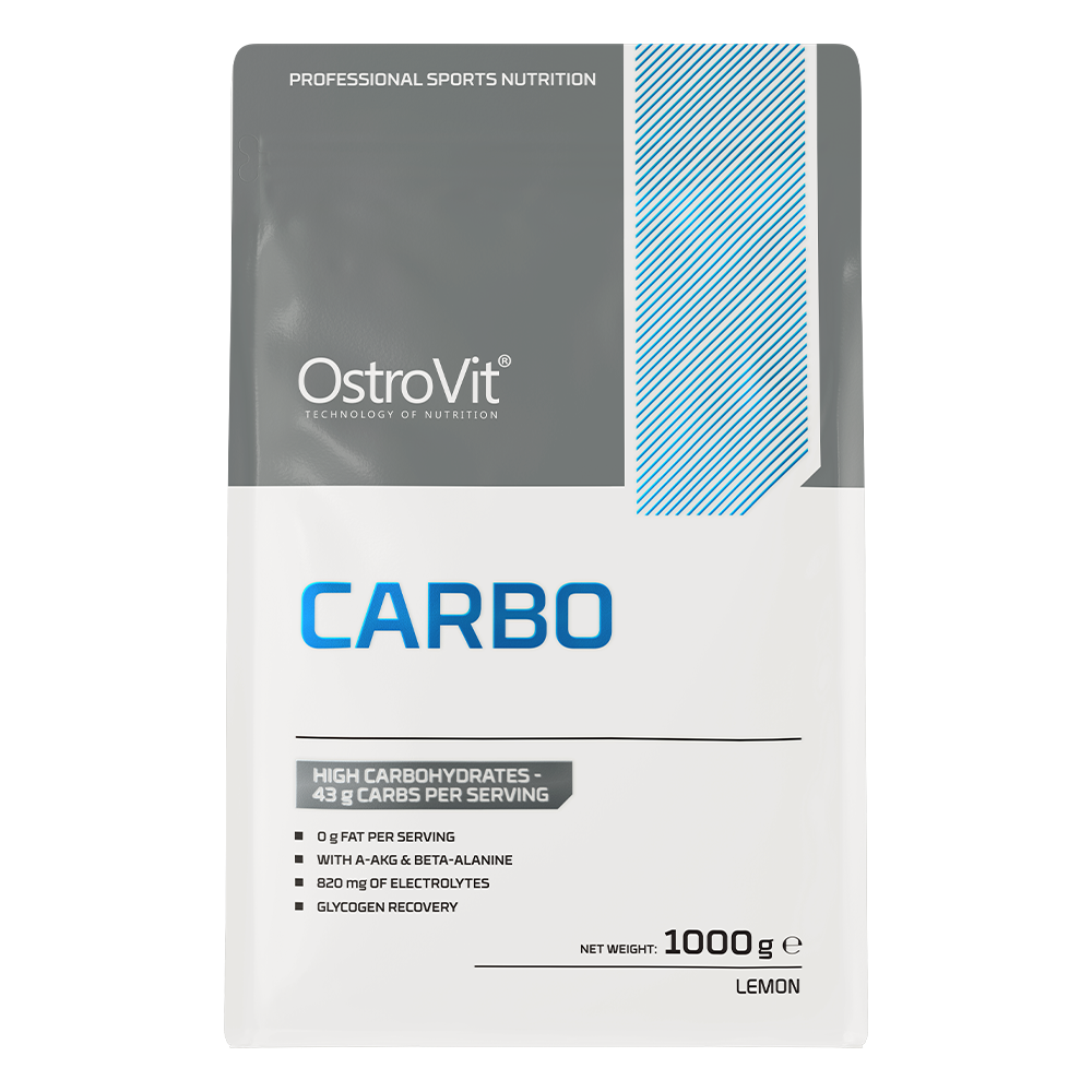 OstroVit Carbo 1000g Sitronsmak Karbohydrattilskudd med Sitronsmak, beriket med verdifulle ingredienser