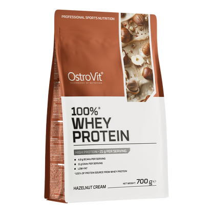 OstroVit 100% Whey Protein 700g Hasselnøttkrem