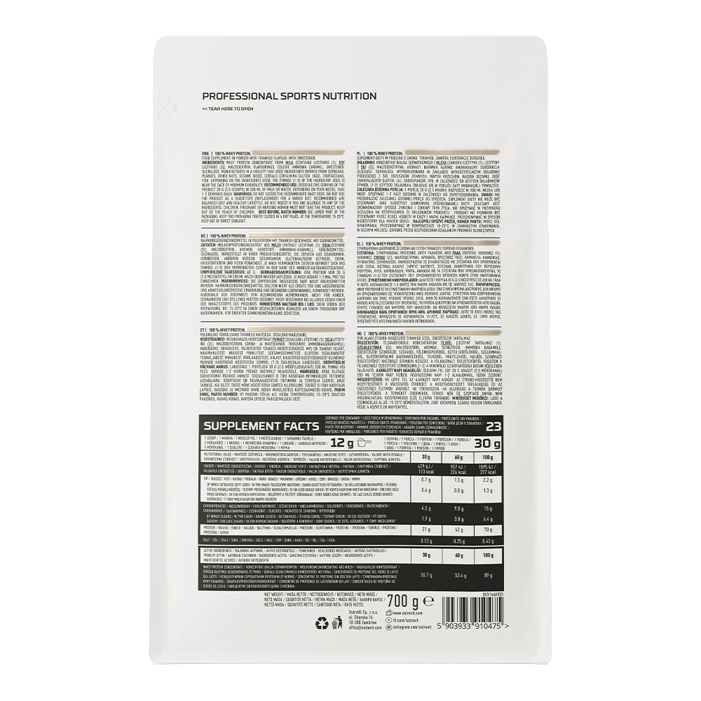 OstroVit 100% Whey Protein 700g Tiramisu