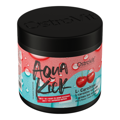 OstroVit Aqua Kick L-Carnitine 300g Vegansk produkt med L-karnitin­tartrat og ekstrakt av grønn te-blader.