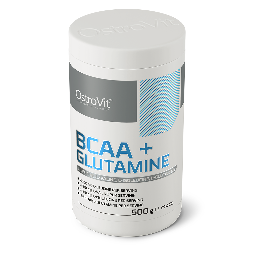 OstroVit BCAA + Glutamin 500g Appelsin