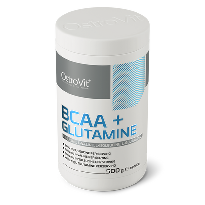OstroVit BCAA + Glutamin 500g Appelsin