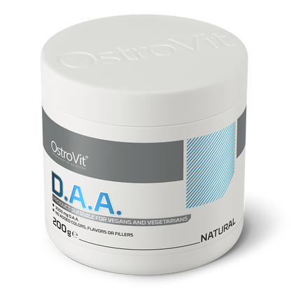 OstroVit D.A.A. 200g Naturlig Kosttilskudd med D-asparaginsyre – 3000 mg av virkestoffet per porsjon.